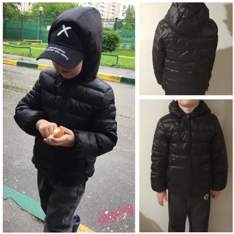 Autumn Winter Kids Down Jackets For Girls Children Warm Down Coats For Boys 2-8 Years Toddler Girls Parkas Outerwear Clothes