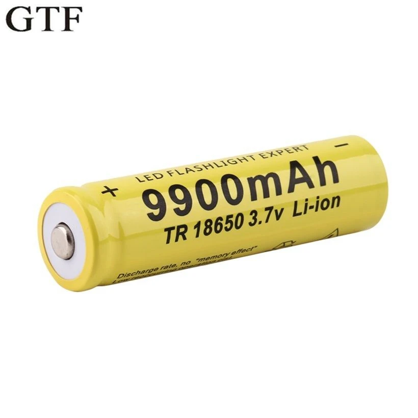 GTF 18650 Battery 3.7V 9900mAh Rechargeable Li-ion Battery For Led Flashlight Torch Cell Battery drop shipping
GTF 18650 Battery 3.7V 9900mAh Rechargeable Li-ion Battery For Led Flashlight Torch Cell Battery drop shipping