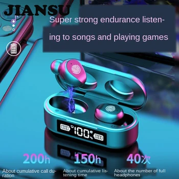 The new mini F9 Bluetooth headset with power display touch TWS5.0 wireless Bluetooth headset fingerprint touch HD sound quality
The new mini F9 Bluetooth headset with power display touch TWS5.0 wireless Bluetooth headset fingerprint touch HD sound quality