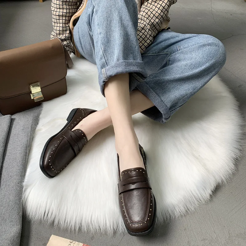 2019 Spring New Style Comfortable Shoes Student Casual Flat Brick Edge bai da xiao Leather Shoes WOMEN'S Shoes
2019 Spring New Style Comfortable Shoes Student Casual Flat Brick Edge bai da xiao Leather Shoes WOMEN'S Shoes