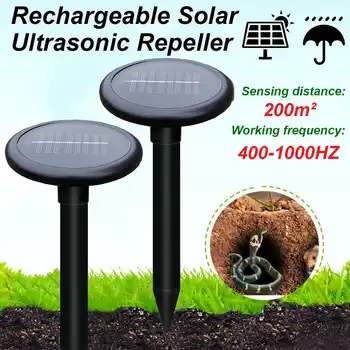 2Pcs Solar Powered Ultrasonic Repeller Pest Rejects Mouse Mole Insect Rodent Repellent Rabbit Rat Animal Outdoor Lamp Yard
2Pcs Solar Powered Ultrasonic Repeller Pest Rejects Mouse Mole Insect Rodent Repellent Rabbit Rat Animal Outdoor Lamp Yard