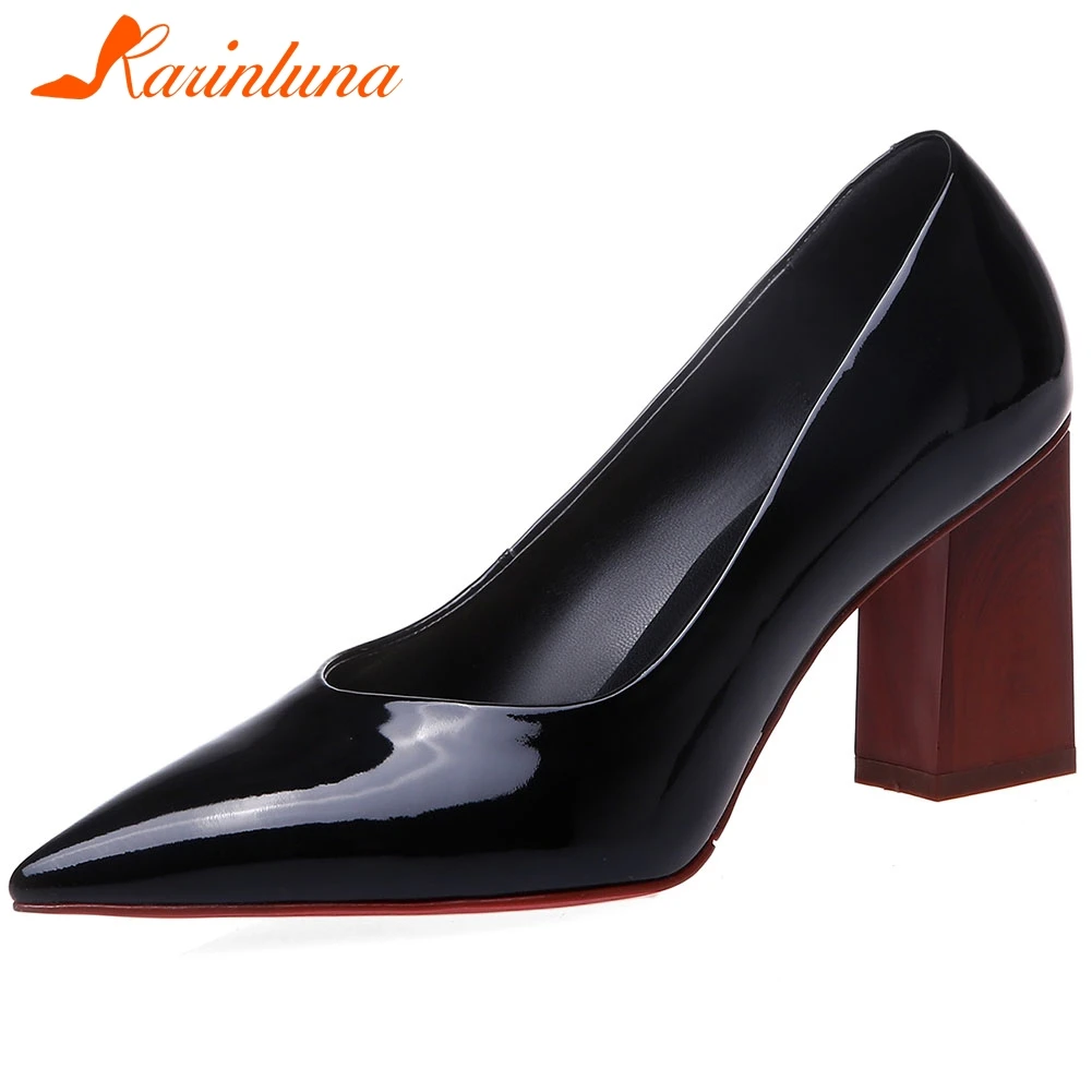 Karinluna 2020 Hot Sale Top Quality Chunky High Heels Office Lady Pumps Woman Shoes Slip On Pointed Toe Shoes Women Pumps
Karinluna 2020 Hot Sale Top Quality Chunky High Heels Office Lady Pumps Woman Shoes Slip On Pointed Toe Shoes Women Pumps