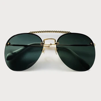 Pilot Sunglasses Women Fashion Shades Vintage Brand Rimless Sun Glasses Female UV 400
Pilot Sunglasses Women Fashion Shades Vintage Brand Rimless Sun Glasses Female UV 400