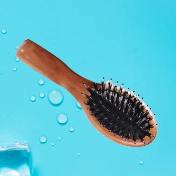 Mini Portable Green Beech Haircut Tool Airbag Brush Bristle Comb Healthy Care Scalp Massage Antistatic Hairbrush - Black Rubber
Mini Portable Green Beech Haircut Tool Airbag Brush Bristle Comb Healthy Care Scalp Massage Antistatic Hairbrush - Black Rubber