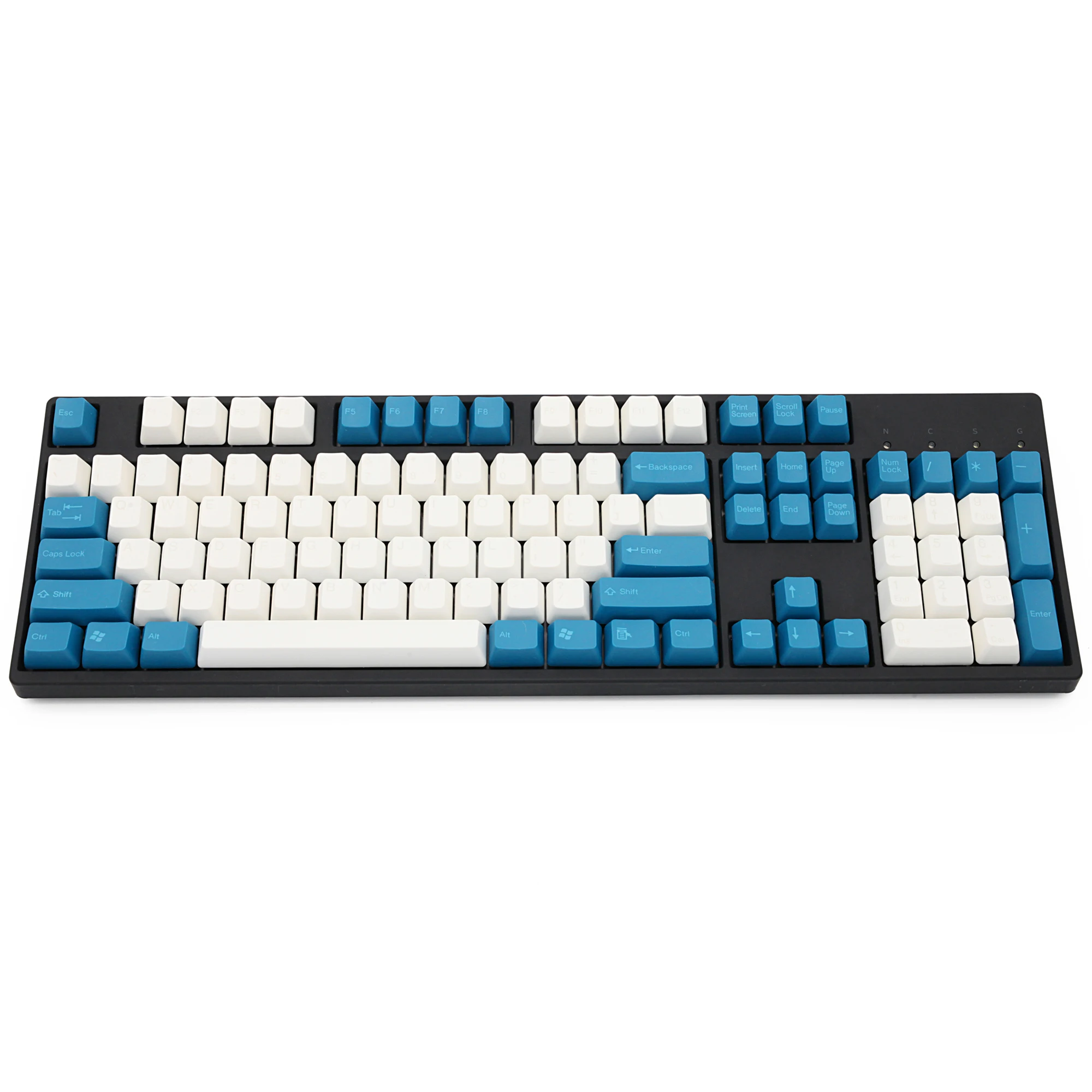 taihao abs double shot keycaps for diy gaming mechanical keyboard color of blue withe 104 108 ansi
taihao abs double shot keycaps for diy gaming mechanical keyboard color of blue withe 104 108 ansi