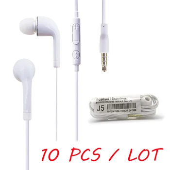 

10pcs/lot S4 Earphones J5 Headsets In-Ear Stereo Headphones For Samsung Galaxy S6 S7 Edge /S3/S4/S5 Earphone 3.5mm Jack With Mic