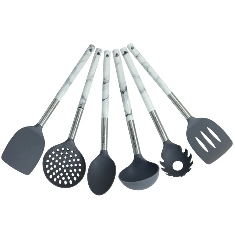 Manufacturers Direct Selling Pp Marbling Tube Handle Nylon Kitchenware Six Pieces Set Food Grade Cooking Kitchen Tools Suit
Manufacturers Direct Selling Pp Marbling Tube Handle Nylon Kitchenware Six Pieces Set Food Grade Cooking Kitchen Tools Suit