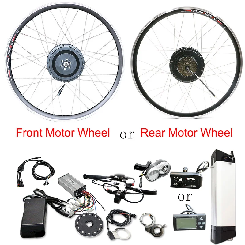 

36V eBIKE Conversion Kit 20-700C (28inch) Electric Bicycle Conversion Kit 36V 250W 350W 500W Front Rear Hub Motor Wheel E Bike