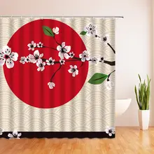 Cherry Blossom Shower Curtain Classic Red Sakura Branches Sun Japanese Ink Painting Flower Watercolor Floral Fabric Bath Curtain
Cherry Blossom Shower Curtain Classic Red Sakura Branches Sun Japanese Ink Painting Flower Watercolor Floral Fabric Bath Curtain
