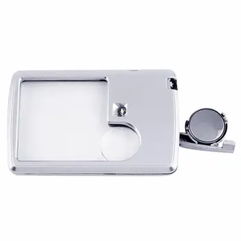 3X 6X Magnifier Credit Card Eye Loupe Magnifier Glass Microscope LED Case Light Leather With Square Glass For Jeweler/Readi D0S8
3X 6X Magnifier Credit Card Eye Loupe Magnifier Glass Microscope LED Case Light Leather With Square Glass For Jeweler/Readi D0S8