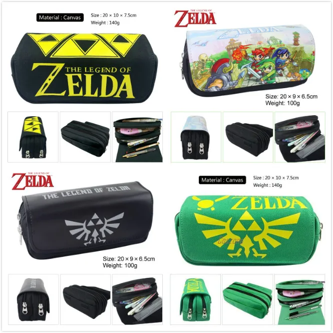 The Legend of Zelda Cosplay Pen Bags Double Zipper School Pencil Case Box Cosmetic Makeup Bag Storage Bag Gift
The Legend of Zelda Cosplay Pen Bags Double Zipper School Pencil Case Box Cosmetic Makeup Bag Storage Bag Gift