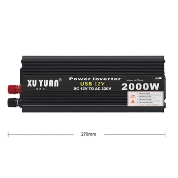 12V/24V to AC 220V 2000W Car Inverter Power Voltage Transformer Pure Sine Wave Rechargeable Power Inverter Converter With Fan
12V/24V to AC 220V 2000W Car Inverter Power Voltage Transformer Pure Sine Wave Rechargeable Power Inverter Converter With Fan
