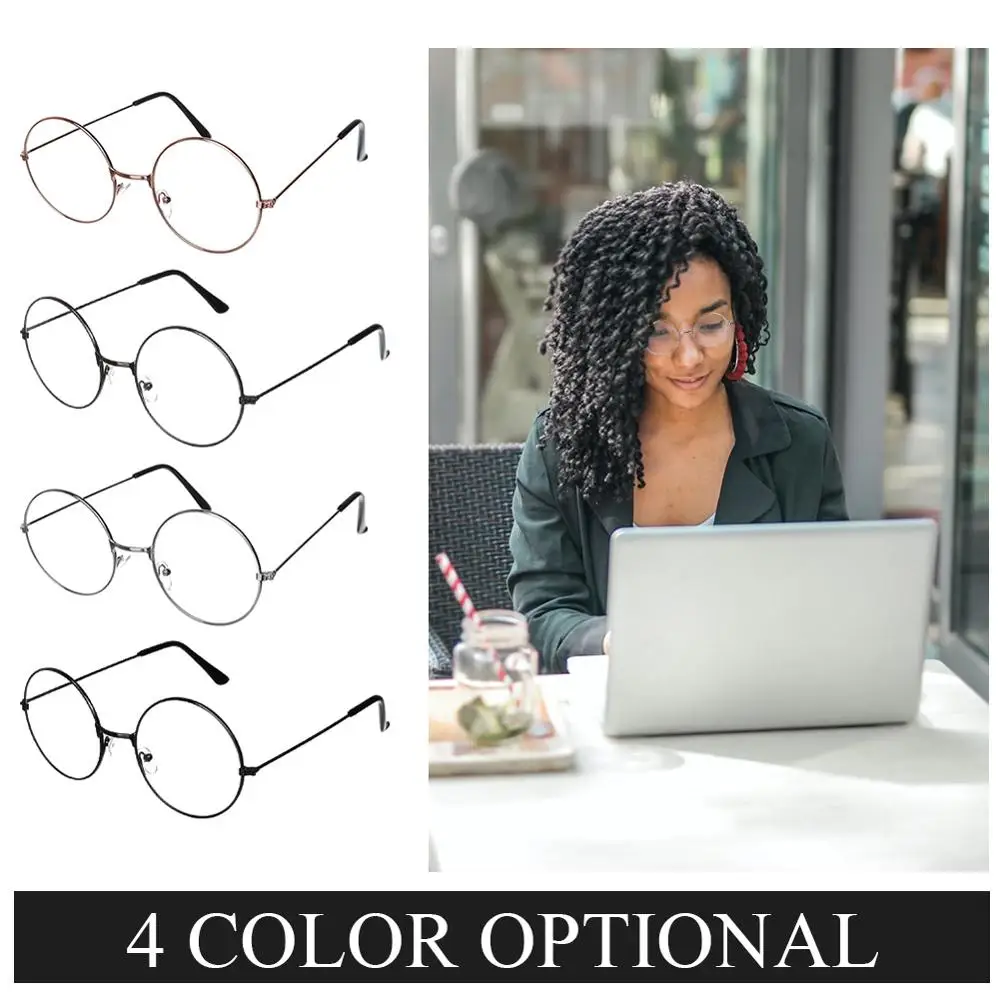 1PC Retro Metal Frame Clear Lens Glasses Fashion Eyewear Vintage Eyeglasses Black Gold Silver Oversized Round Circle Eye Glasse
1PC Retro Metal Frame Clear Lens Glasses Fashion Eyewear Vintage Eyeglasses Black Gold Silver Oversized Round Circle Eye Glasse