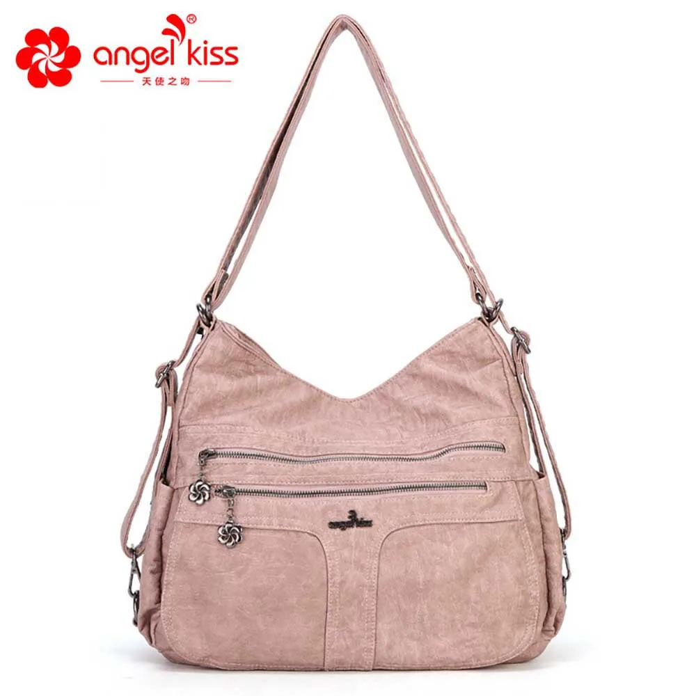 Women's Shoulder Bag Angelkiss Brand Soft PU Leather Zipper Women Handbag Elegant Ladies Hobo Shoulder Bag Messenger Purse
Women's Shoulder Bag Angelkiss Brand Soft PU Leather Zipper Women Handbag Elegant Ladies Hobo Shoulder Bag Messenger Purse