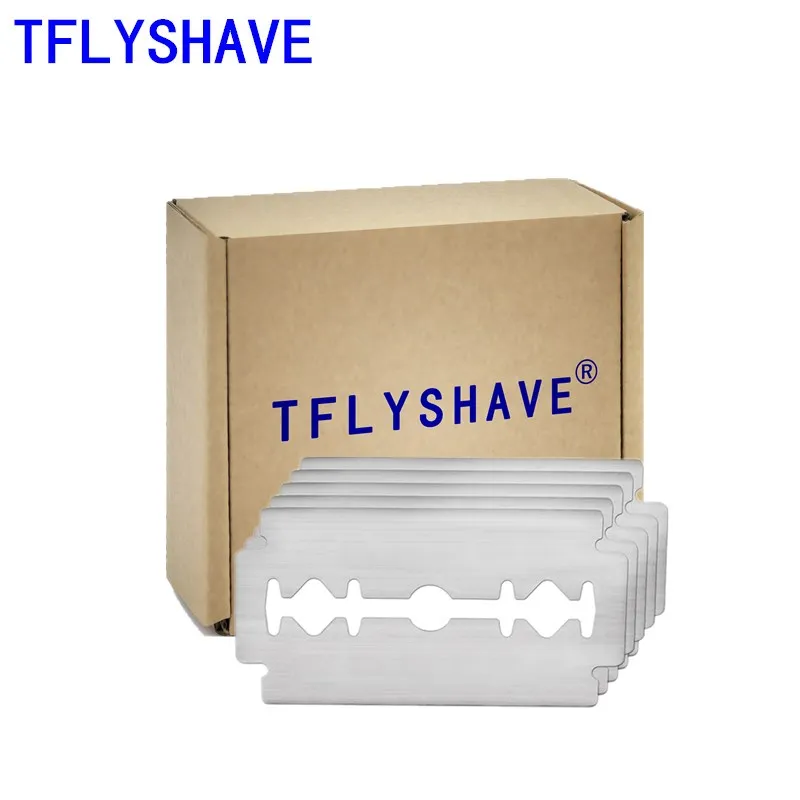 Фото TFLYSHAVE 5pcs Double Edge Shaving Razor Blades for Men Face Care Classical Stainless Steel Shaver Beard Manual | Красота и здоровье
