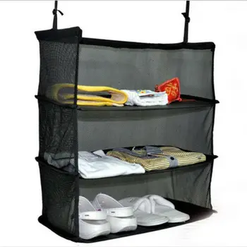 New Black Travel Storage Bag Three-Layer Hanging Bag Travel Rack Shelf Foldable Clothes Storage Box 
New Black Travel Storage Bag Three-Layer Hanging Bag Travel Rack Shelf Foldable Clothes Storage Box