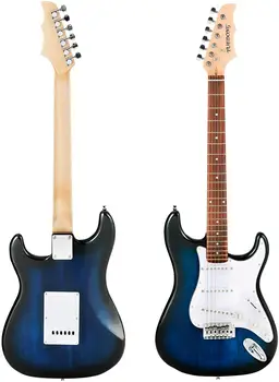 Beginners Students Electric Guitar with Bag Case Strap Tuner Strings Capo
Beginners Students Electric Guitar with Bag Case Strap Tuner Strings Capo