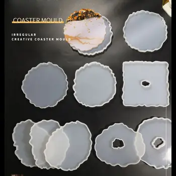 11Pcs Irregular Round Wave Shape Silicone Geode Coaster Resin Molds for DIY Making Resin Coaster Molds Art Craft Tools
11Pcs Irregular Round Wave Shape Silicone Geode Coaster Resin Molds for DIY Making Resin Coaster Molds Art Craft Tools
