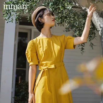 INMAN 2020 Spring New Arrival Literary Retro Elegant Bowknot Nipped Waist Short Sleeve Dress
INMAN 2020 Spring New Arrival Literary Retro Elegant Bowknot Nipped Waist Short Sleeve Dress