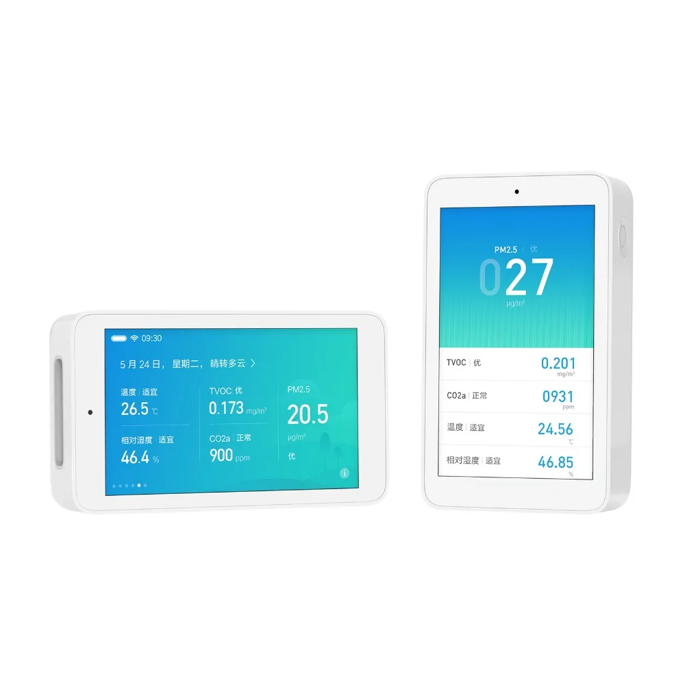 Xiaomi Mijia Air Detector High-Precision 3.97Inch Touchscreen USB Interface PM2.5 CO2a TVOC Humidity Sensor Air monitor for Home
Xiaomi Mijia Air Detector High-Precision 3.97Inch Touchscreen USB Interface PM2.5 CO2a TVOC Humidity Sensor Air monitor for Home