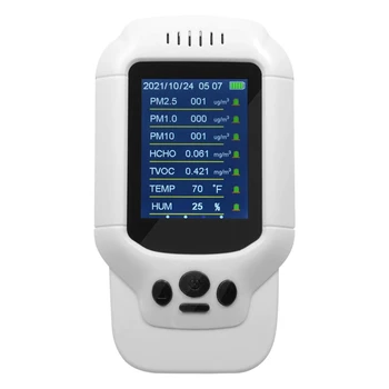 Ozone Meter O3 0-5Ppm Range Quick Sensing Tester Multi-Gas Monitor Air Quality Detector TVOC PM2.5 Analyzer Sensor
Ozone Meter O3 0-5Ppm Range Quick Sensing Tester Multi-Gas Monitor Air Quality Detector TVOC PM2.5 Analyzer Sensor