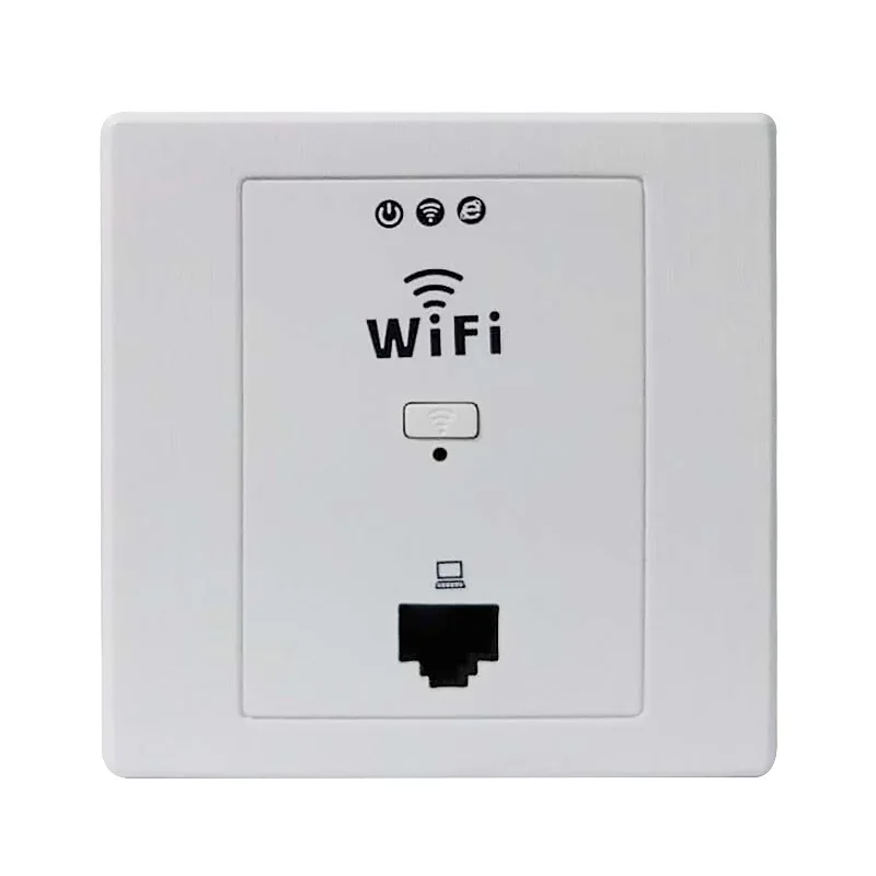 86 Type Wireless Panel AP Socket 220V Into The Wall Ap Router Hotel Wifi Cover Brushed Gold | Компьютеры и офис