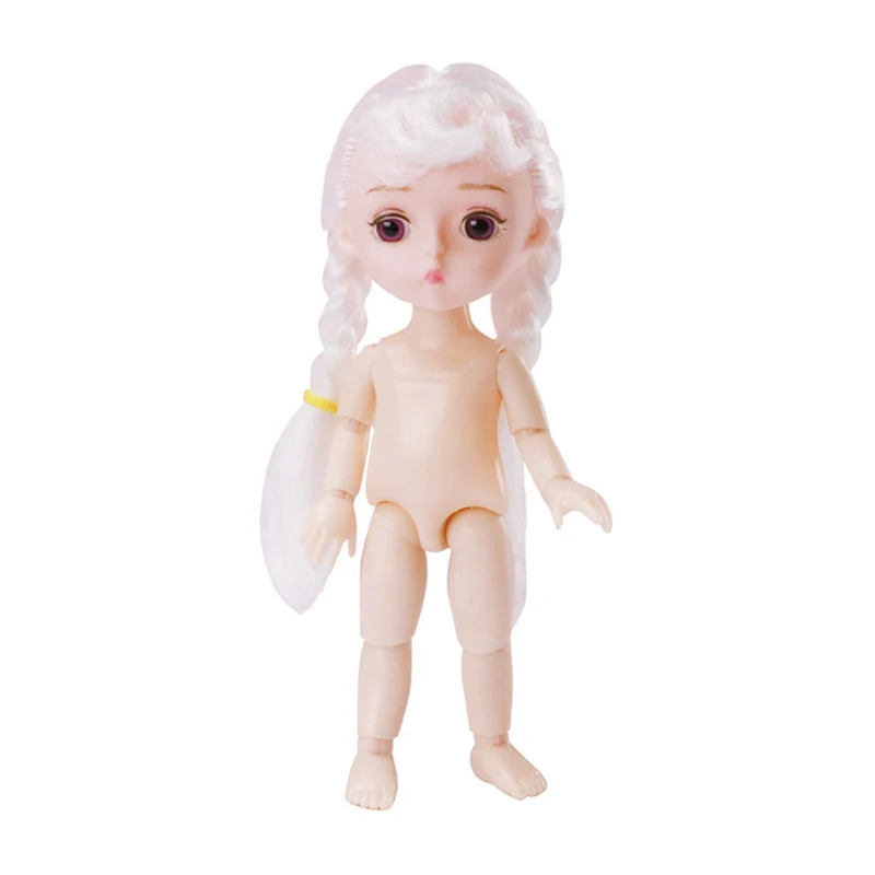 16 см макияж кукла BJD 13 совместное платье DIY с 3D глаз телесного тела 6 5 дюймов