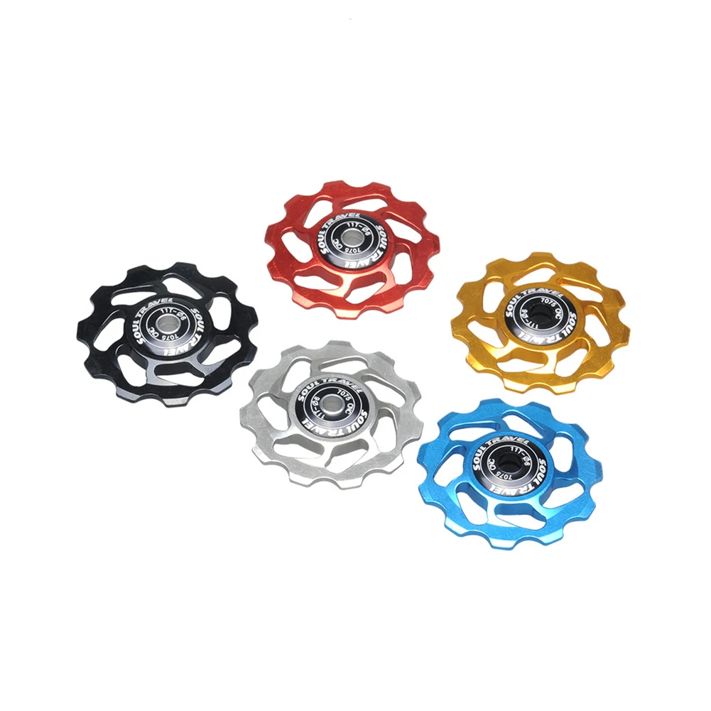 6pcs Bicycle Transmission Palin Rear Dial Wheel 11T Tooth Alloy Bearing Tension Wheel for 8/9/10 sp
6pcs Bicycle Transmission Palin Rear Dial Wheel 11T Tooth Alloy Bearing Tension Wheel for 8/9/10 sp