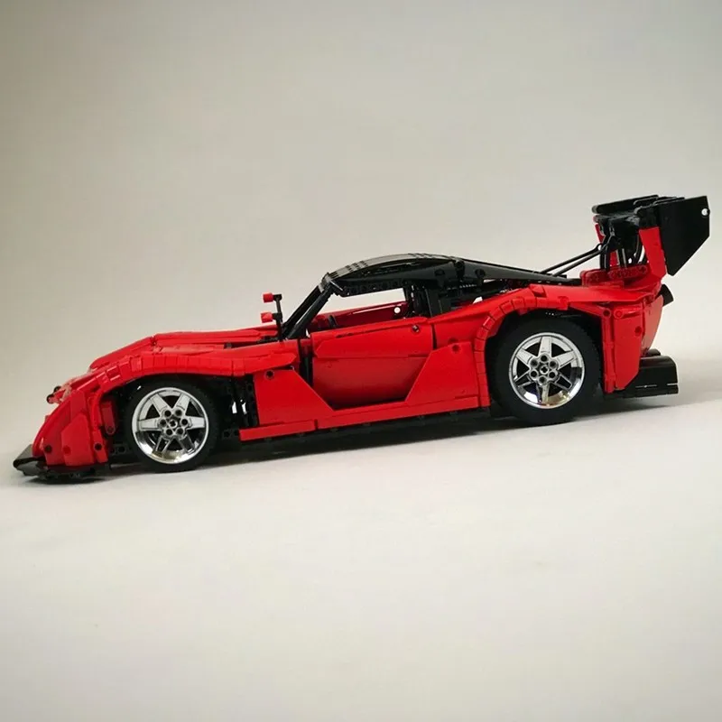 New MOC SERIES MAZDA RX-7 Super Racing Car lepines Technic Model Kits Building Blocks Bricks Toys Kid birthday Gift MOC 22346 MAZDA RX-7 by KD123 with 2351 pieces