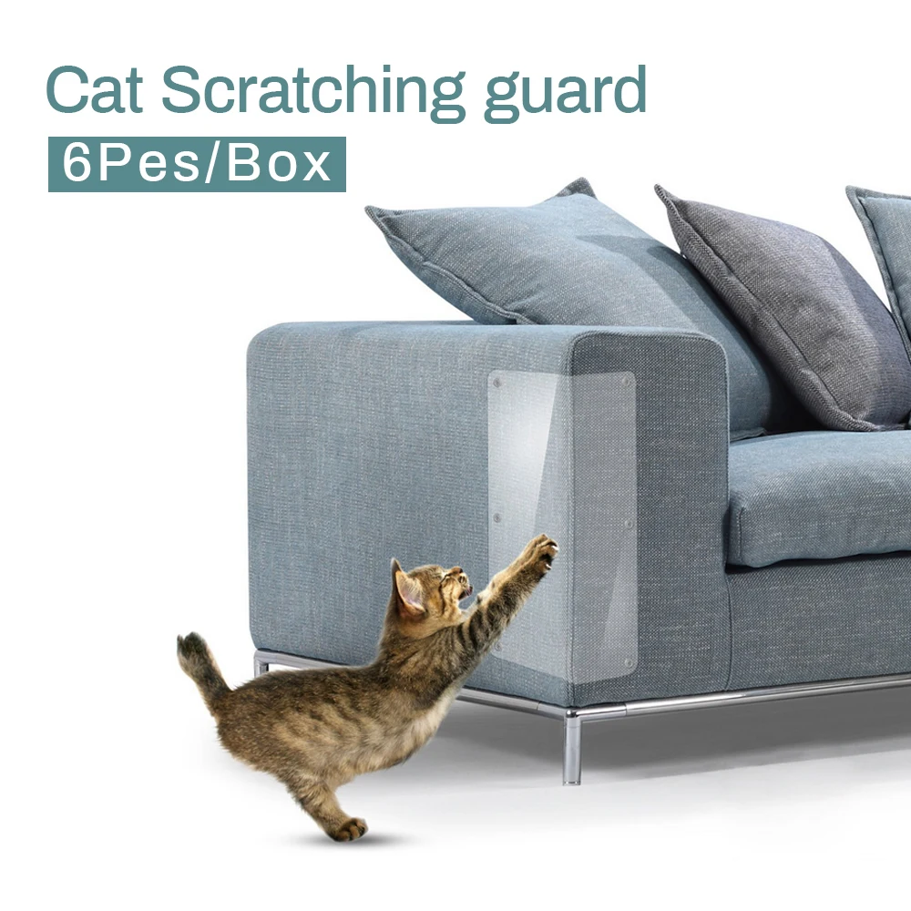 6Pcs Cat Scratch Guards PVC Transparent Stickers Cat Grab Sofa Furnitures Protection Prevent Grinding Claws Pets Supplies Stuff
6Pcs Cat Scratch Guards PVC Transparent Stickers Cat Grab Sofa Furnitures Protection Prevent Grinding Claws Pets Supplies Stuff