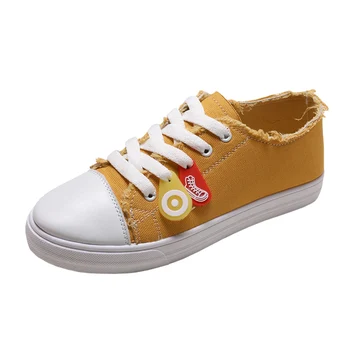 YeddaMavis Brand Yellow Women Canvas Shoes Women Sneakers Women Shoes 2020 Spring New Korean Lace Up Womens Shoes Woman Trainers
YeddaMavis Brand Yellow Women Canvas Shoes Women Sneakers Women Shoes 2020 Spring New Korean Lace Up Womens Shoes Woman Trainers