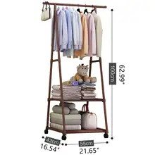 Colorful Clothes Rack Floor Standing Clothes Hanging Storage Shelf Clothes Hanger Racks W/wheel Simple Style Bedroom Furniture
Colorful Clothes Rack Floor Standing Clothes Hanging Storage Shelf Clothes Hanger Racks W/wheel Simple Style Bedroom Furniture