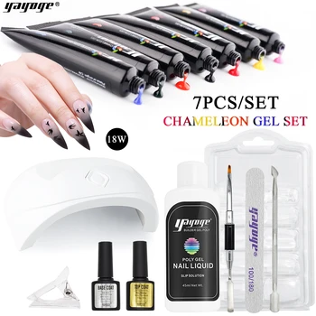 Yayoge Thermal Poly Gel Kit LED UV Gel Polish 7 colorTemperature Color Changing Nail Art Varnish DIY Manicure US warehouse
Yayoge Thermal Poly Gel Kit LED UV Gel Polish 7 colorTemperature Color Changing Nail Art Varnish DIY Manicure US warehouse
