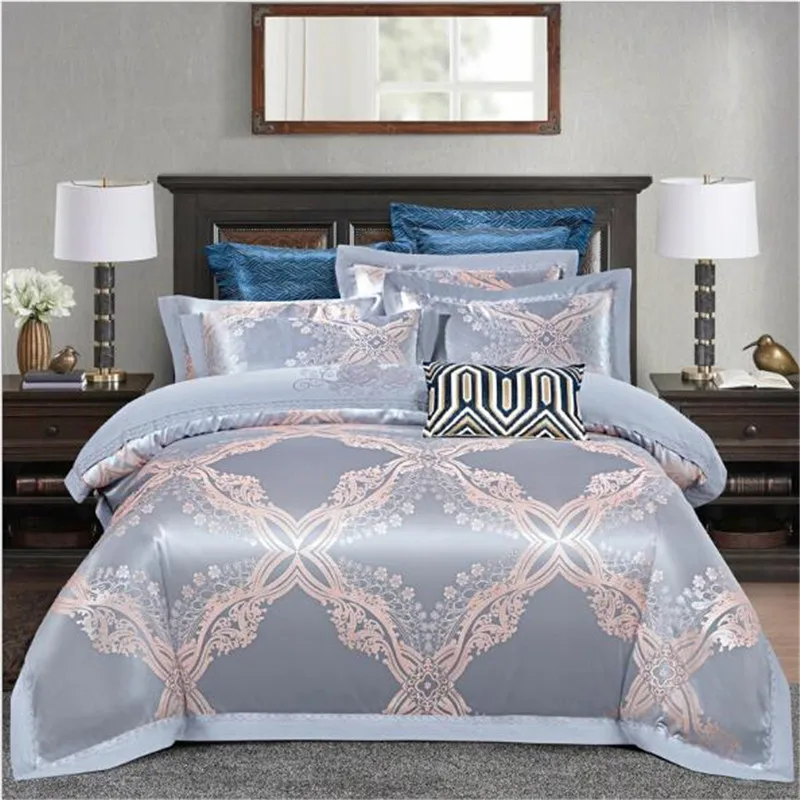 European Luxury Home Bedding Set Grid Flowers Duvet Cover Flat Bed Sheet High Qualtity Pillowcases Queen King 4PCS Set
European Luxury Home Bedding Set Grid Flowers Duvet Cover Flat Bed Sheet High Qualtity Pillowcases Queen King 4PCS Set