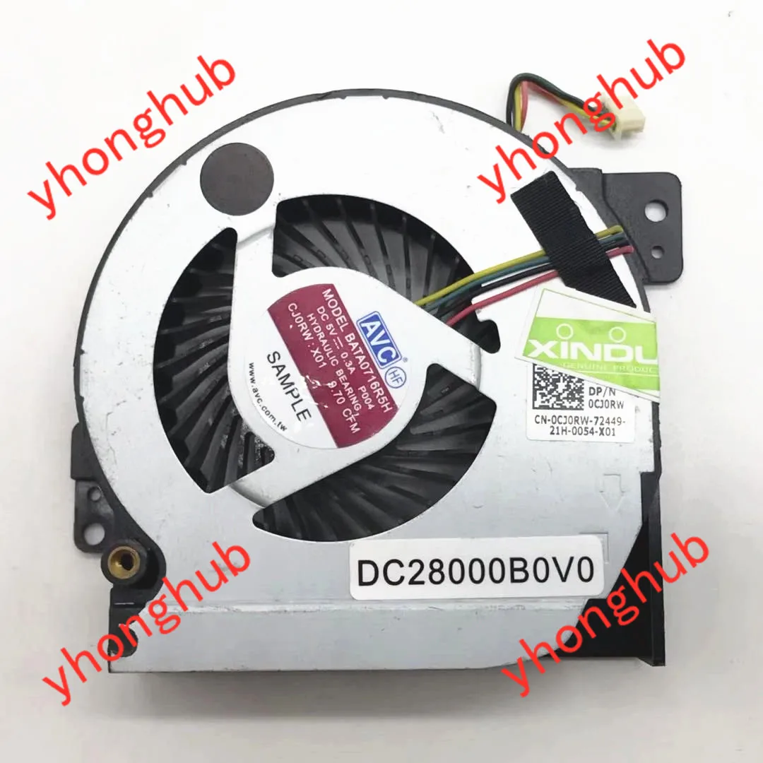 AVC M5700 M6700 0CJ0RW BATA0716R5H P004 DC 5V 0.30A 4-проводной Сервер вентилятор охлаждения |