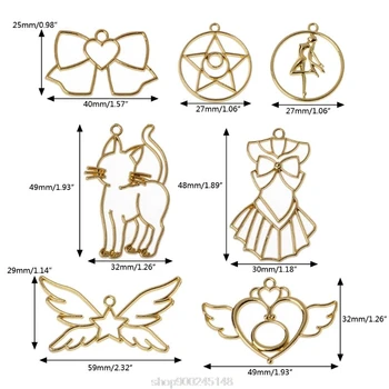 7Pcs Open Bezel Charm Blank Frame Pendant for UV Resin Crafts Jewelry Making N07 20 Dropshipping
7Pcs Open Bezel Charm Blank Frame Pendant for UV Resin Crafts Jewelry Making N07 20 Dropshipping