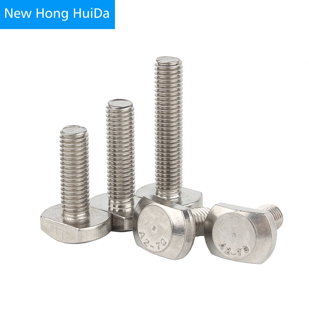 Фото Hammer T Head Bolt Aluminum Connector Screws For 20/30/40/45 Profiles 304 Stainless Steel M5 M6 M8 M10 M12 M14 M16 M20 | Обустройство