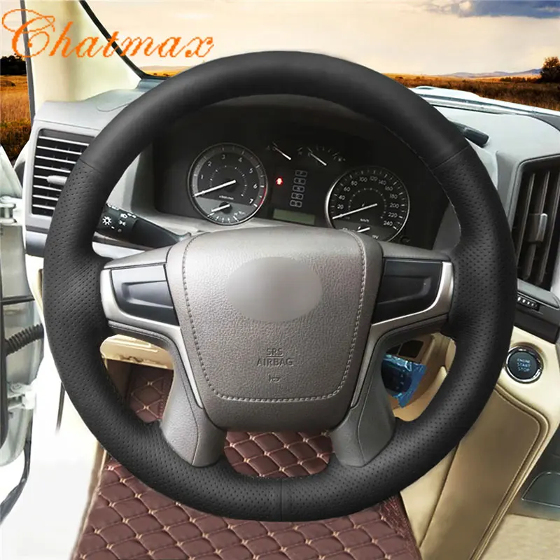 For Toyota Land Cruiser Prado Crown FJ Cruiser Customize Hand Sewing Car Steering Wheel Cover Black Leather
For Toyota Land Cruiser Prado Crown FJ Cruiser Customize Hand Sewing Car Steering Wheel Cover Black Leather