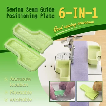 Green Sewing Seam Guide Positioning Plate 3 Piece 6-in-1 Stick 'n Stitch Guide ST-A22 Positioning Plastic Sheet
Green Sewing Seam Guide Positioning Plate 3 Piece 6-in-1 Stick 'n Stitch Guide ST-A22 Positioning Plastic Sheet