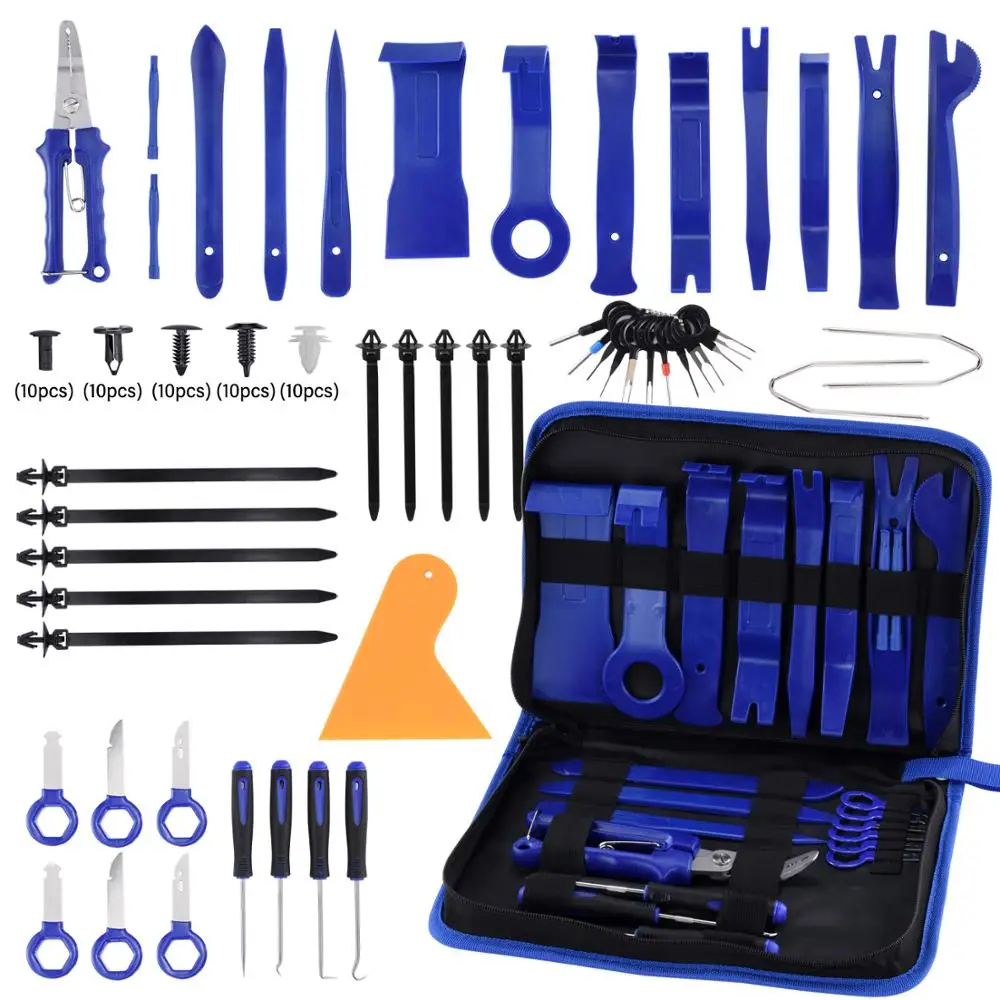 88pc Plastic Car Removal Tool Kit Disassembly Tool Panel Dashboard Installation Removal Hand Repair Tool Audio Stereo Refit Kit
88pc Plastic Car Removal Tool Kit Disassembly Tool Panel Dashboard Installation Removal Hand Repair Tool Audio Stereo Refit Kit