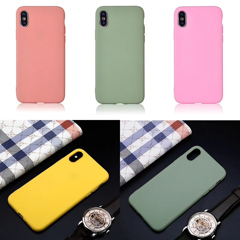 Candy Color Matte Phone Case For iPhone 6s Plus 6 7 8 5 5s SE For iPhone XS MAX X XR Simple Solid Soft TPU iPhon Case Cover Capa
Candy Color Matte Phone Case For iPhone 6s Plus 6 7 8 5 5s SE For iPhone XS MAX X XR Simple Solid Soft TPU iPhon Case Cover Capa