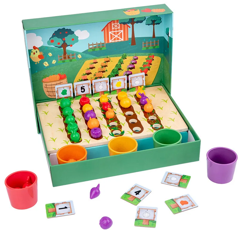 Children’s Early Education Farm Fruit&Vegetable Sorter Game for Toddler Educational Sensory Interaction Wooden Toys For Children
Children’s Early Education Farm Fruit&Vegetable Sorter Game for Toddler Educational Sensory Interaction Wooden Toys For Children