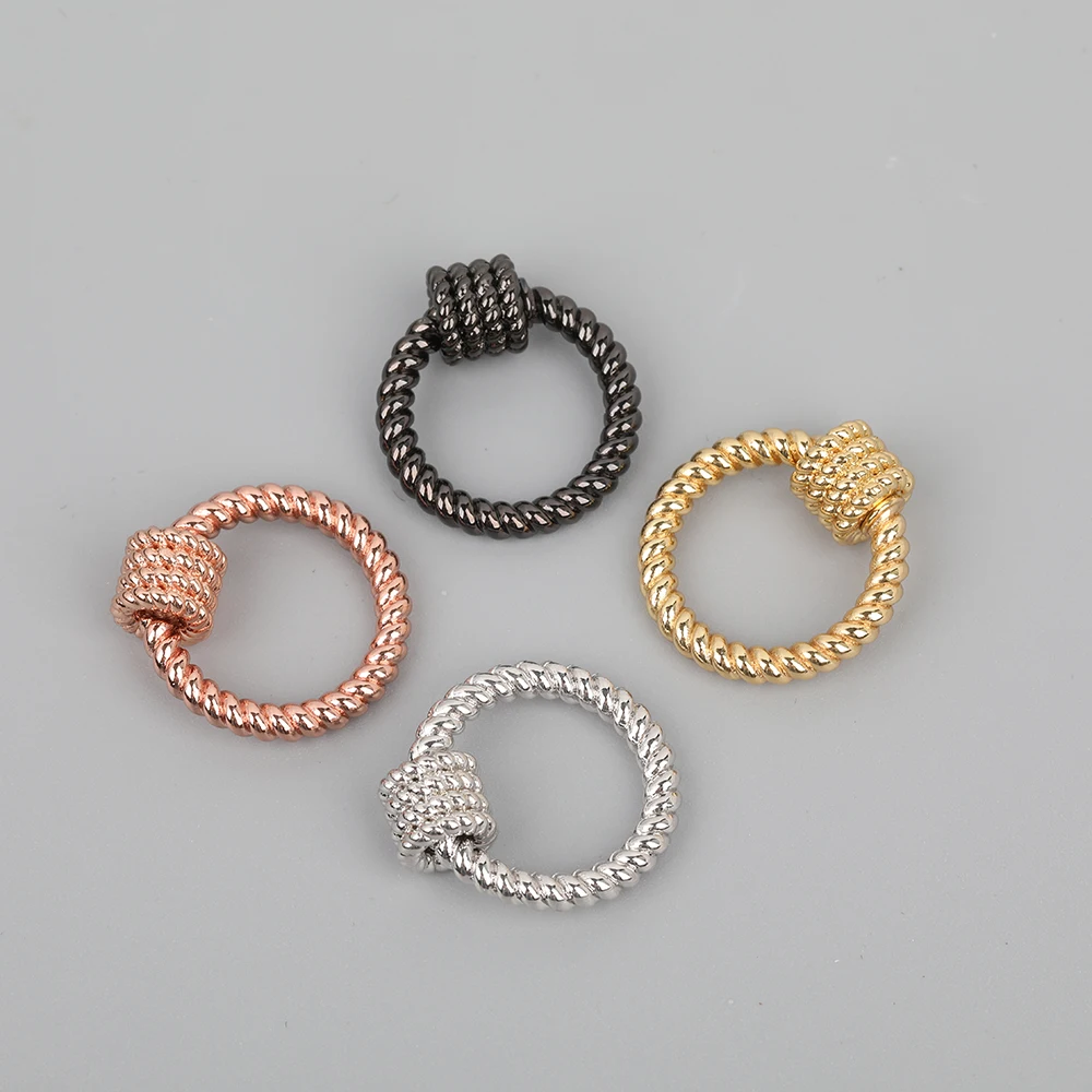 10pcs/Lot 22mm Gunmetal Gold White K Round Screw Clasps,Copper Carabiner Clasps,Metal Connector Clasps For DIY Jewelry Findings
10pcs/Lot 22mm Gunmetal Gold White K Round Screw Clasps,Copper Carabiner Clasps,Metal Connector Clasps For DIY Jewelry Findings
