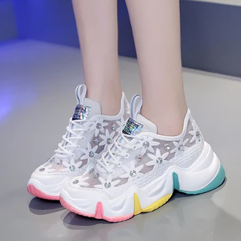 2020 Spring White Platform Shoes Women Sneakers Mesh Jelly Shoes Tennis Trainers Casual Shoes Size 35-39 
2020 Spring White Platform Shoes Women Sneakers Mesh Jelly Shoes Tennis Trainers Casual Shoes Size 35-39