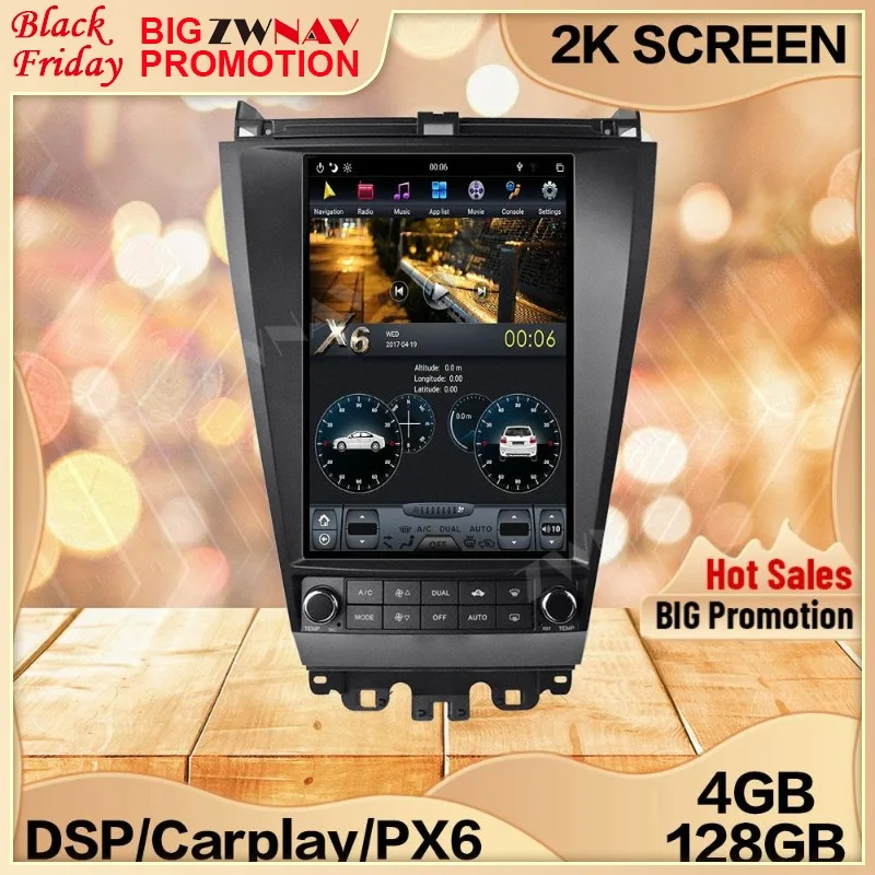 Carplay 128G Tesa- Screen For Honda Accord 7 2003 2004 2005 2006 2007 Android 9 Head Unit Car Multimedia Player GPS Radio Stereo
Carplay 128G Tesa- Screen For Honda Accord 7 2003 2004 2005 2006 2007 Android 9 Head Unit Car Multimedia Player GPS Radio Stereo