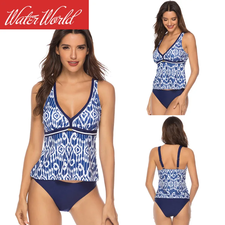 2019 New Style in Europe And America Sexy Two-Piece Blue And White Porcelain Printed Swimsuit Plus-sized Bikini Tankini
2019 New Style in Europe And America Sexy Two-Piece Blue And White Porcelain Printed Swimsuit Plus-sized Bikini Tankini