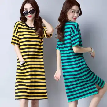 Yfashion Dress Women Summer Dress Short Sleeve Crew Neck Middle Waist Loose Straight Midi Dress 
Yfashion Dress Women Summer Dress Short Sleeve Crew Neck Middle Waist Loose Straight Midi Dress