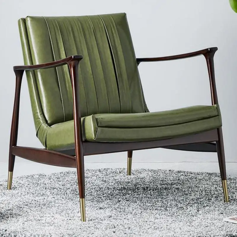 Single Sofa Chair Leather Nordic Solid Wood Modern Simple Living Room Balcony American-style Light Luxury Reading Lei
Single Sofa Chair Leather Nordic Solid Wood Modern Simple Living Room Balcony American-style Light Luxury Reading Lei