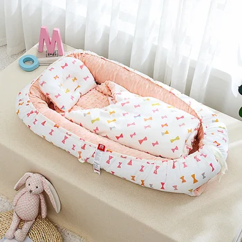 90x50cm Portabel Baby Bed Nest Newborn Bed Crib Baby Sleeping Cotton Cradle Travel Crib Cot Cotton Baby Nest Pillows and Quilts
90x50cm Portabel Baby Bed Nest Newborn Bed Crib Baby Sleeping Cotton Cradle Travel Crib Cot Cotton Baby Nest Pillows and Quilts