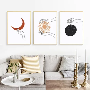 Nordic Minimalist Posters Line Drawing Poster Abstract Painting Sun Moon Wall Art Canvas Prints Celestial Pictures Home Decor
Nordic Minimalist Posters Line Drawing Poster Abstract Painting Sun Moon Wall Art Canvas Prints Celestial Pictures Home Decor